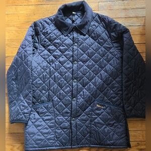 Barbour L Liddesdale Heritage Lightweight Dark Blue Quilted Jacket